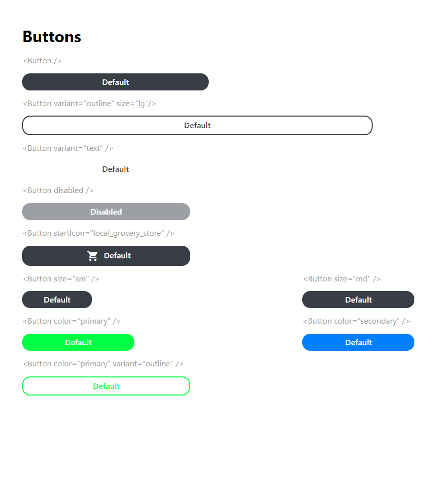 Buttons project